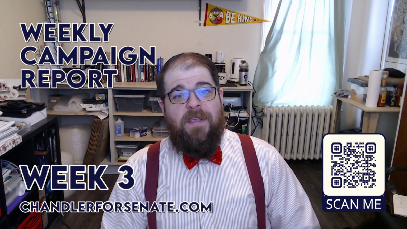 The title card for this weekly report. It's just me in my office. Nothing special. I'm smiling, I guess. Yeah... How are you doing by the way? Do you have everything you need? Yes. I'm talking to you. The person using the screen reader. I see you, and I am here for you too. End of alt text.