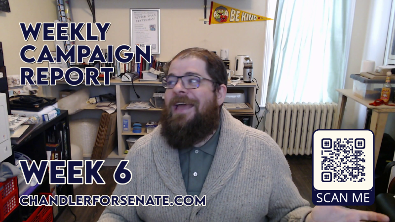 The title card for this weekly report. It's just me in my office. Nothing special. I'm smiling, I guess. Yeah... How are you doing by the way? Do you have everything you need? Yes. I'm talking to you. The person using the screen reader. I see you, and I am here for you too. End of alt text.