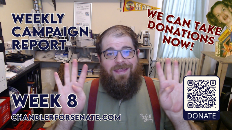 The title card for this weekly report. It's just me in my office. Nothing special. I'm smiling, I guess. Yeah... How are you doing by the way? Do you have everything you need? Yes. I'm talking to you. The person using the screen reader. I see you, and I am here for you too. End of alt text.