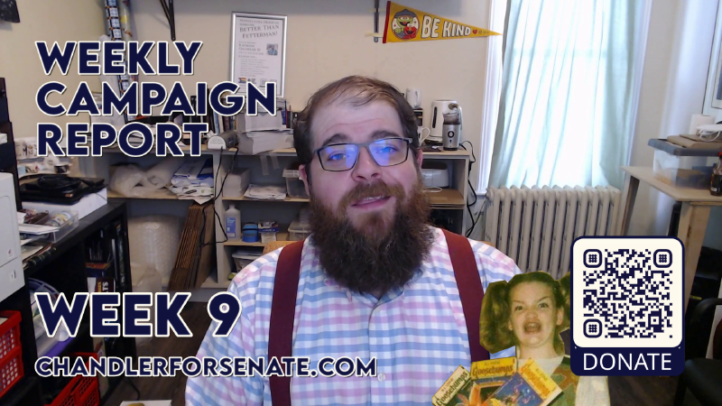 The title card for this weekly report. It's just me in my office. Nothing special. I'm smiling, I guess. Yeah... How are you doing by the way? Do you have everything you need? Yes. I'm talking to you. The person using the screen reader. I see you, and I am here for you too. End of alt text.