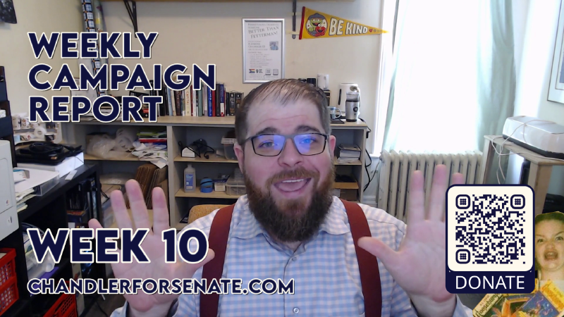 The title card for this weekly report. It's just me in my office. Nothing special. I'm smiling, I guess. Yeah... How are you doing by the way? Do you have everything you need? Yes. I'm talking to you. The person using the screen reader. I see you, and I am here for you too. End of alt text.